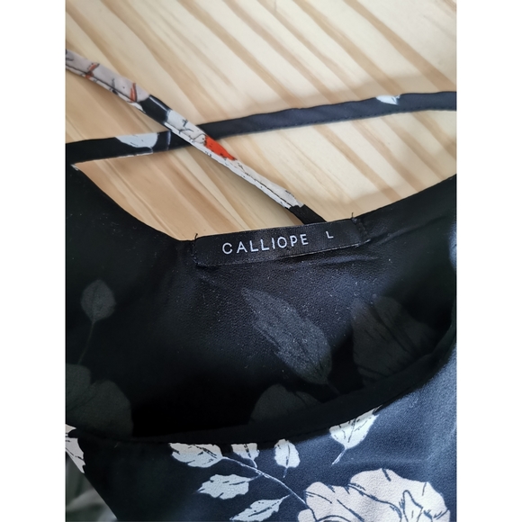 Calliope Black Floral Camisole Size Large - Picture 4 of 4